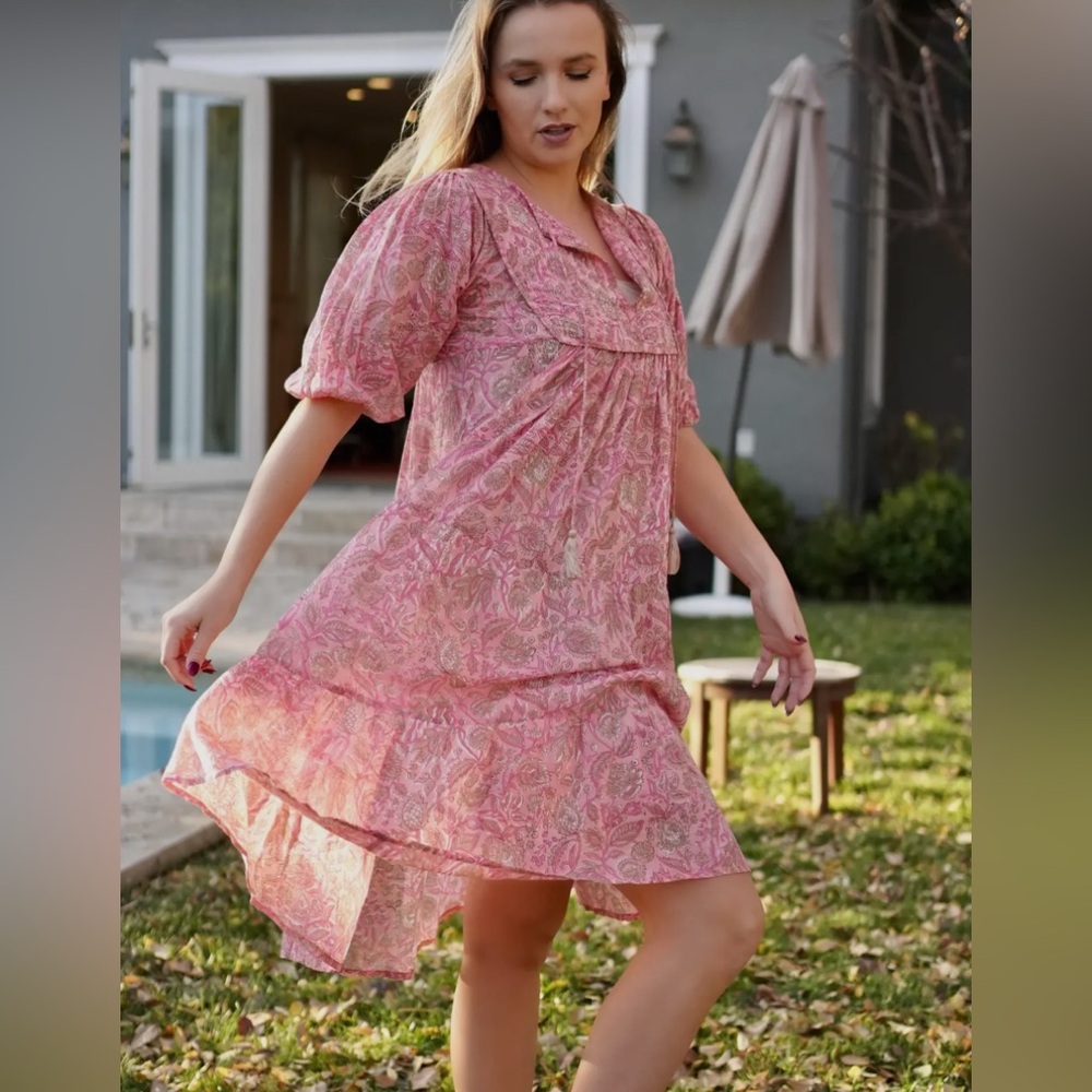 Hand Made Block printed Dress